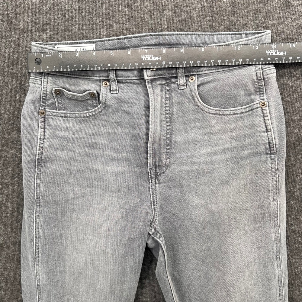 Gap Womens Vintage Slim Sky High Jeans Gray Raw Hem Size 27 4 Short Stretch - Picture 11 of 14